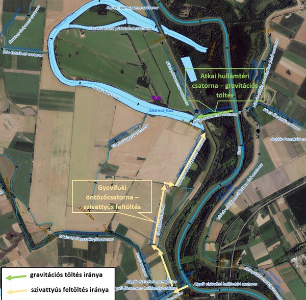 Atkai holtág feltöltés térkép