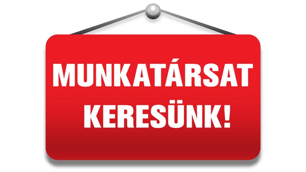 Munkatársat keresünk! (piros) 