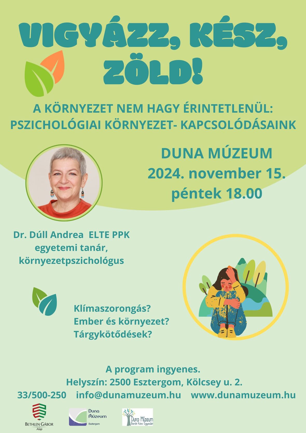 A környezet nem hagy érintetlenül – Előadás a Duna Múzeumban