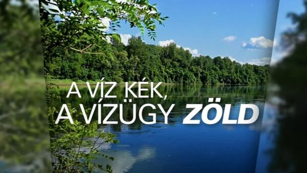 A víz kék, a vízügy zöld